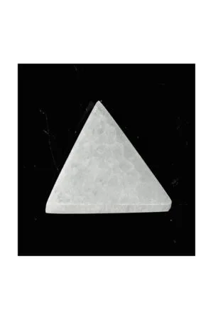 Seleniet oplaadschijf driehoek, circa 5.8 x 6.2 cm, circa 40 gram