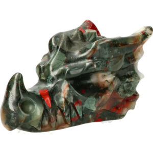 Afrikaanse Bloedsteen kristallen drakenschedel 12.5 cm