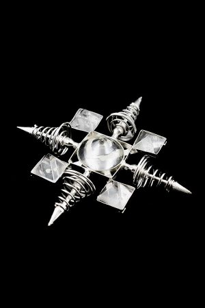 Zilveren spiraal bergkristal grid generator, silver coil, kopen, elektrosmog