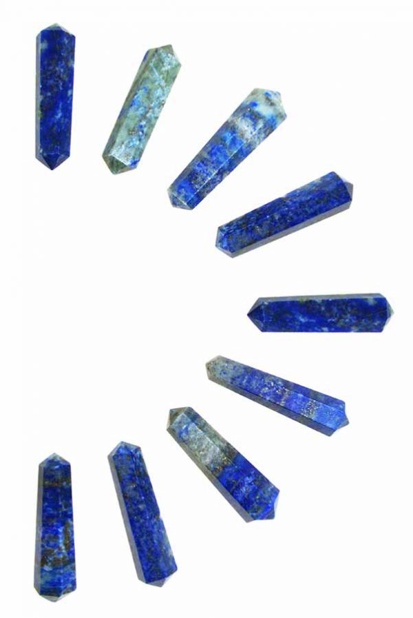 Lapis Lazuli dubbelpunten, 4-5 cm, ideaal voor een grid