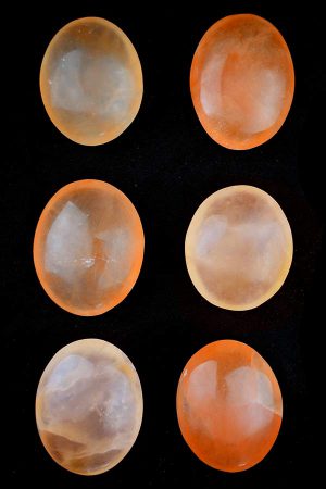 Oranje Seleniet steen groot gepolijst, perzik seleniet, selenite, peach, kopen, edelstenen, mineralen