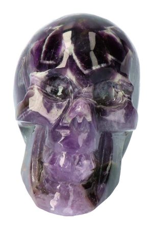amethistkwarts crystal skull, amethist crystal skull, kristallen schedel amethist