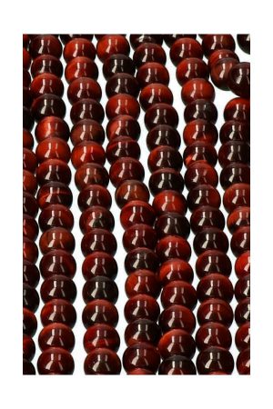 Rode Tijgeroog kralen 8 mm, streng 39 cm, circa 47 kralen, RED TIGER EYE, EDELSTENEN, EDELSTEEN KRALEN, , zelf sieraden maken, ketting maken, armband maken, kopen