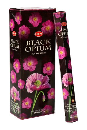 Black Opium wierook HEM, wierook stokken, stokjes, HEM, hexagonaal, incense, kopen