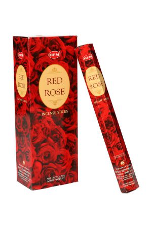 red rose, rode roos, rozen wierook stokken, stokjes, HEM, hexagonaal, incense, kopen