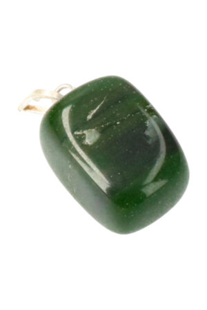 Jade edelsteen hanger, 2 cm
