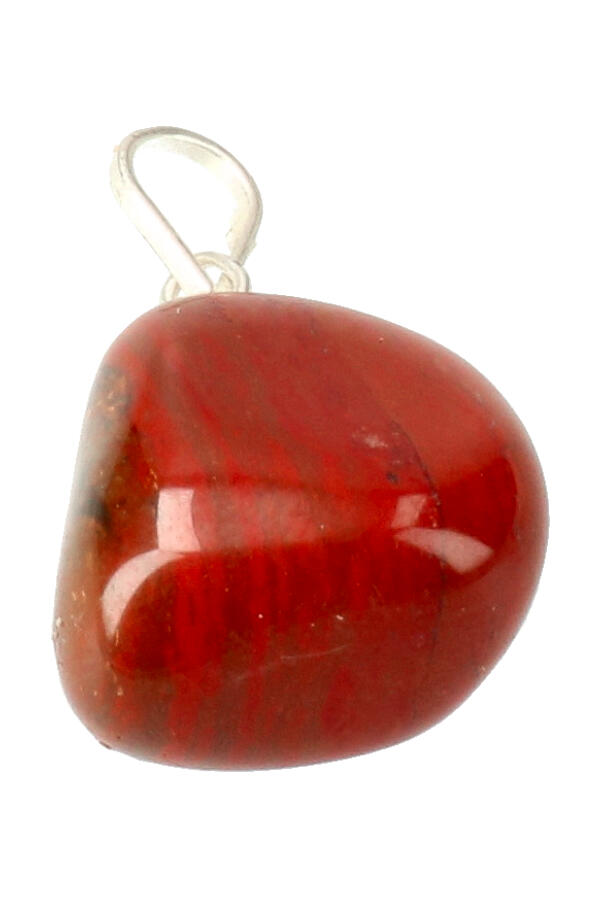 Rode Jaspis edelsteen hanger, 2 cm