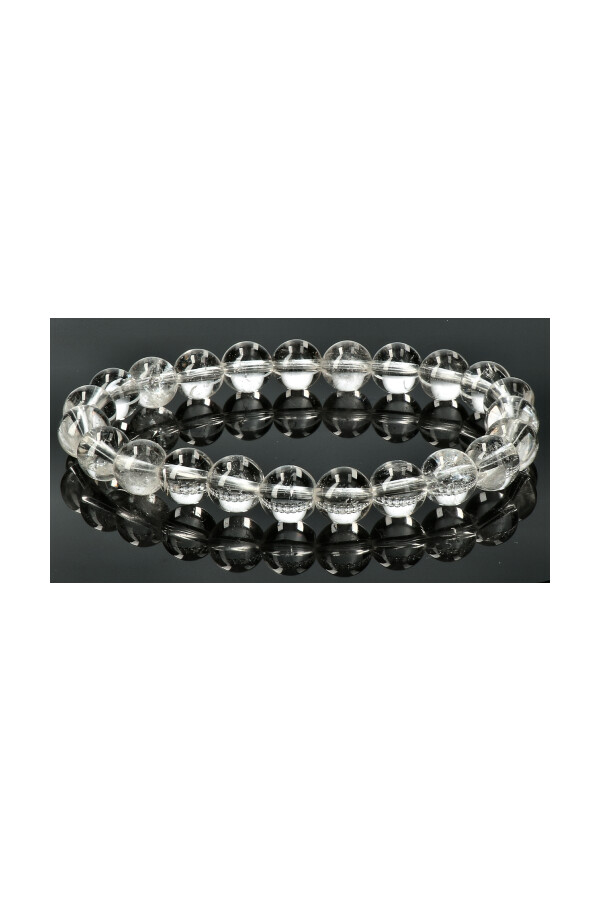 Bergkristal armband, AAA kwaliteit, 8 mm kralen, 21 cm