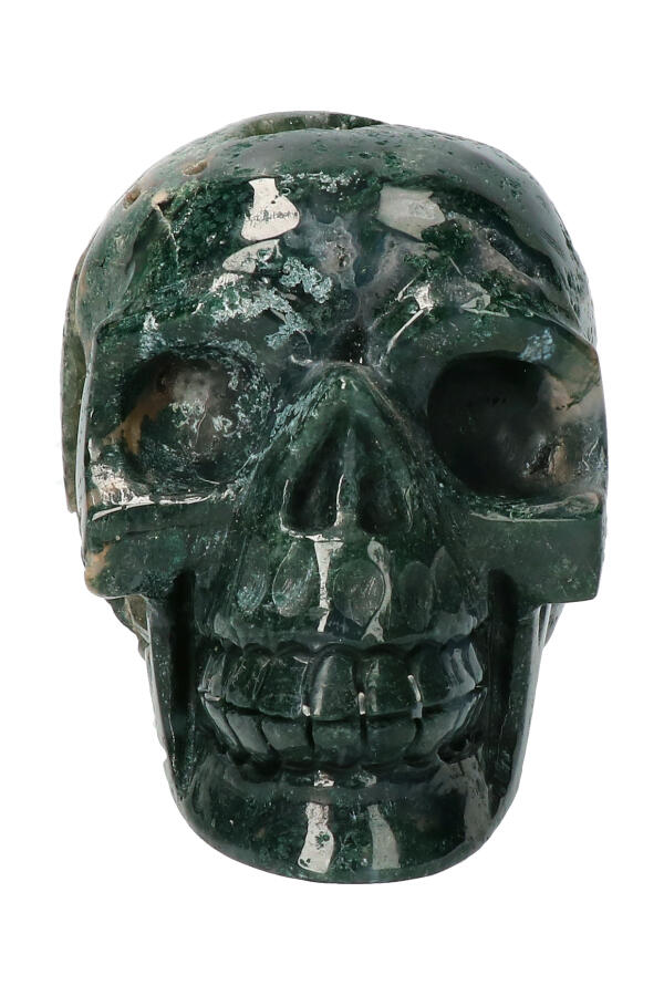 Mosagaat kristallen schedel, 10,5 cm, 681 gram