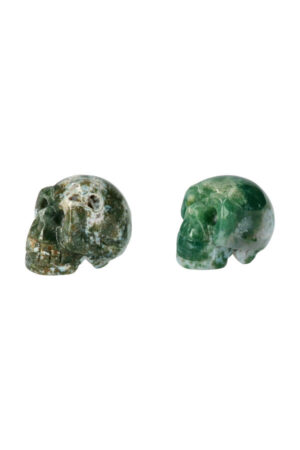 Mosagaat kristallen schedel, 4 cm
