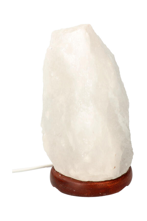 Witte zoutlamp, 4-6 kilo, circa 25 cm