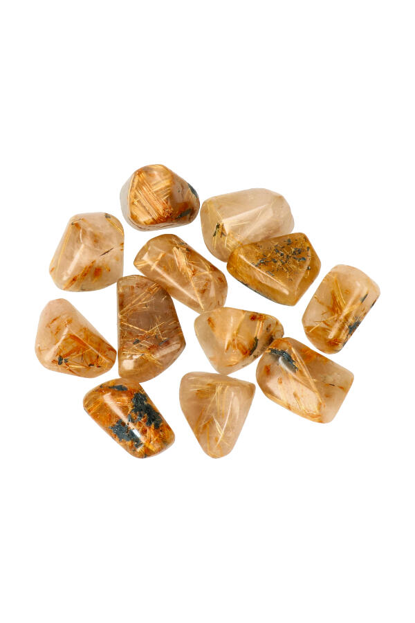 Goud Rutiel stenen, van 1 steen tot zakken van 100 gram tot 1 kilo, circa 2 tot 3.5 cm