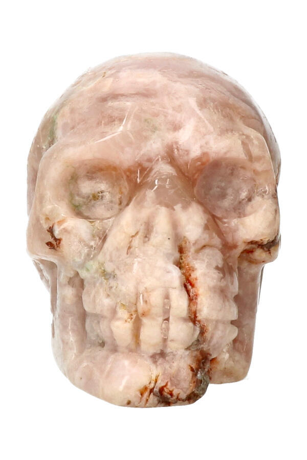 Kersenbloesem Agaat, kristallen edelsteen schedel, 7.8 cm,  300 gram