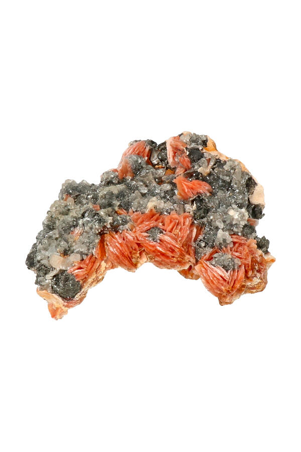 Cerussiet, Bariet. Magnetiet op Dolomiet, 7.8 cm, 169 gram