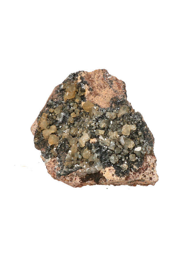Cerussiet, Bariet. Magnetiet op Dolomiet, 7.5 cm, 192 gram