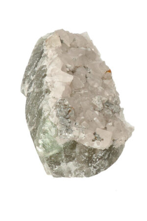 Fluoriet met bergkristal en Pyriet 11.9 cm 479 gram