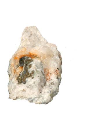 Fluoriet met bergkristal en Pyriet 12.7 cm 274 gram