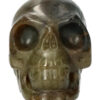 Labradoriet realistische kristallen schedel 8.2 cm 338 gram