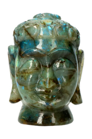 Labradoriet Boeddha Sculptuur 9.1 cm 524 gram