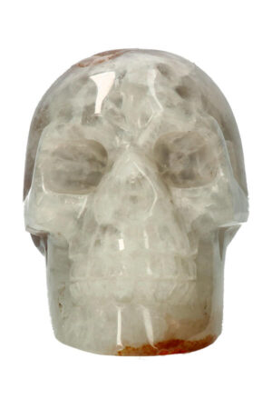 Agaat Geode realistische Kristallen schedel 13.2 cm 1.1 kg