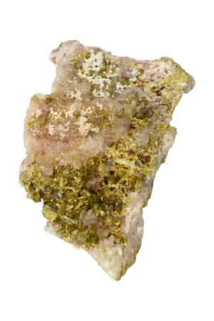 Epidoot en Bergkristal ruw Marokko 10.6 cm 94 gram