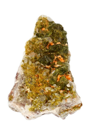 Epidoot en Bergkristal ruw Marokko 8.7 cm 145 gram