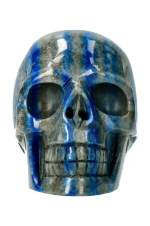 Lapis Lazuli realistische kristallen schedel 8.4 cm 413 gram