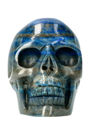 Lapis Lazuli realistische kristallen schedel 8.6 cm 411 gram