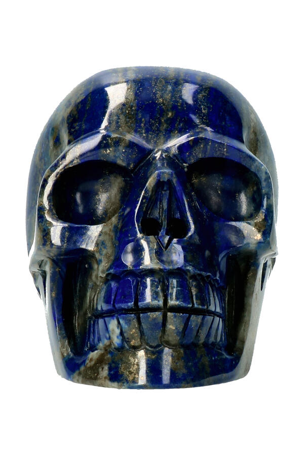 Lapis Lazuli realistische kristallen schedel, 12.1 cm,  1.12 kg