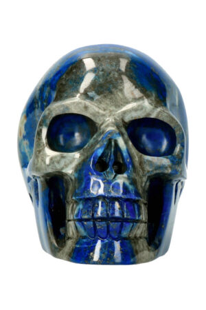 Lapis Lazuli realistische kristallen schedel 12.4 cm 1.46 kg