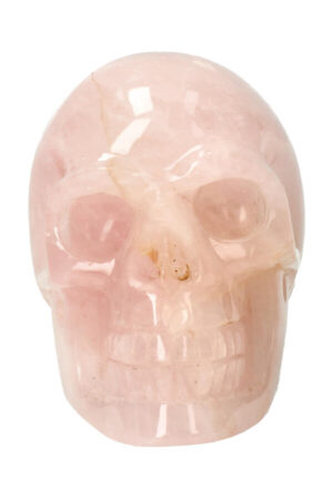 Rozenkwarts kristallen schedel 11.3 cm 699 gram