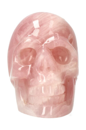 Rozenkwarts kristallen schedel 9.7 cm 590 gram