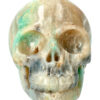 Amazoniet realistische kristallen schedel 13.1 cm 1.26 kg