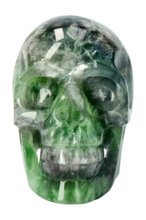 Fluoriet realistische kristallen schedel 13.3 cm 1.8 kg