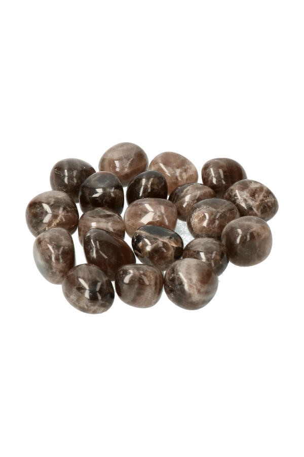 Morion trommelstenen, per steen of zak van 100 gram tot 1 kilo, 2 a 3 cm