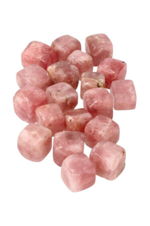 Roze Amethist vierkante trommelstenen 1 steen of zakken van 100 gram tot 1 kg circa 2 cm Argentinië