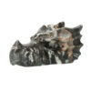 Zebra Jaspis kristallen drakenschedel Top Carving 7.5 cm 129 gram