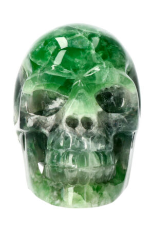 Fluoriet realistische kristallen schedel 13.2 cm 2.2 kg