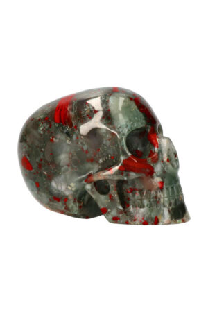 Bloedsteen Mitchell Hedges realistische kristallen schedel 12.5 cm 1.2 kg