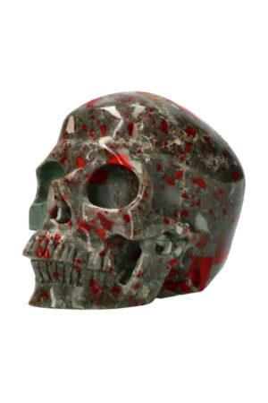 Bloedsteen super realistische kristallen schedel 12.5 cm 1.3 kg