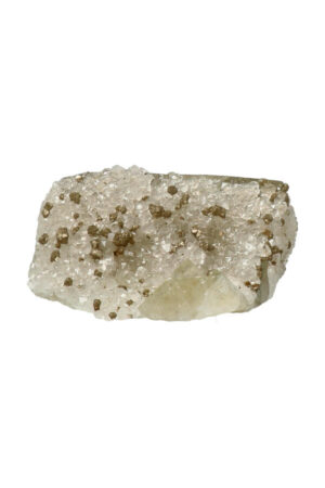 Fluoriet met Bergkristal en Pyriet 5 cm 92 gram Marokko