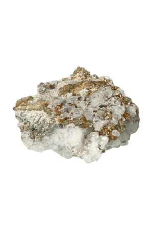Calciet met Bergkristal en Pyriet 5 cm 51 gram Marokko