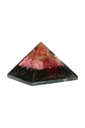 Rozenkwarts & Shungiet Orgoniet piramide 7.5 cm