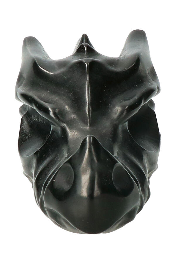 Obsidiaan kristallen drakenschedel Top Carving