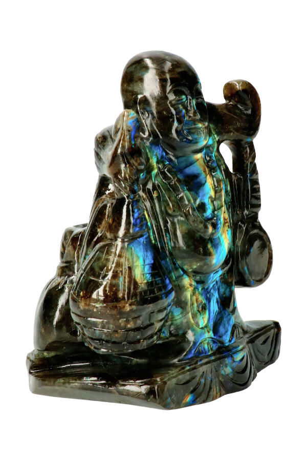 Labradoriet lachende Boeddha