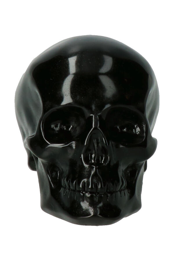 Obsidiaan kristallen schedel, x 7 cm, x 344  gram