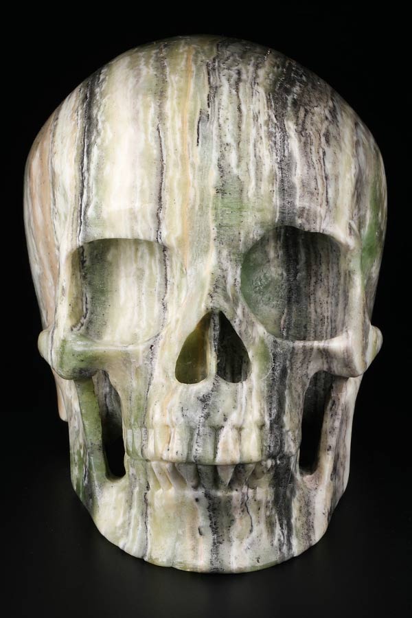 Afghaanser Jade super realistische kristallen schedel