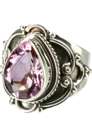 Amethist zilveren ring, 925 sterling