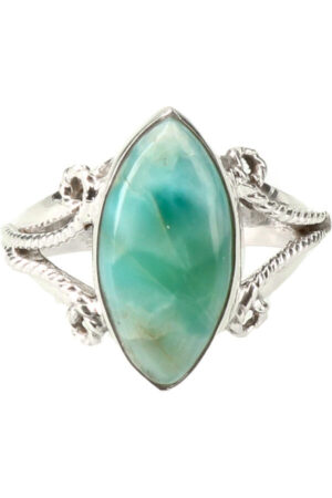 Larimar zilveren ring, 925 sterling