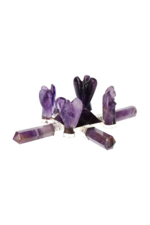 Engel edelsteen generator Amethist Piramide, 10 cm